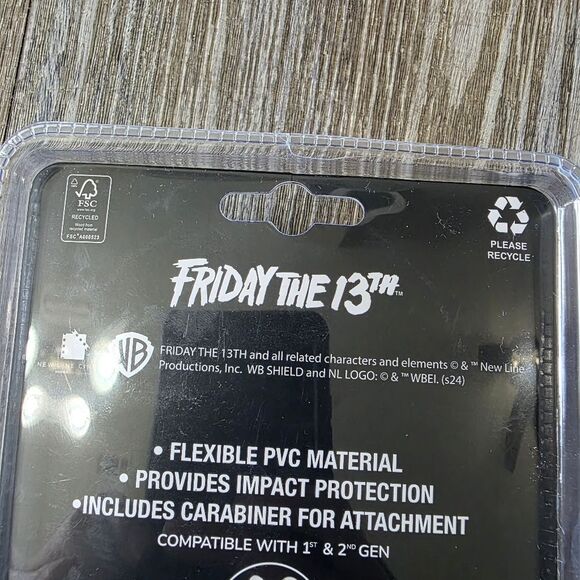 Friday The 13th Protective Cover Apple Airpods Galaxy Buds Jason Voorhees Mask - Picture 3 of 4